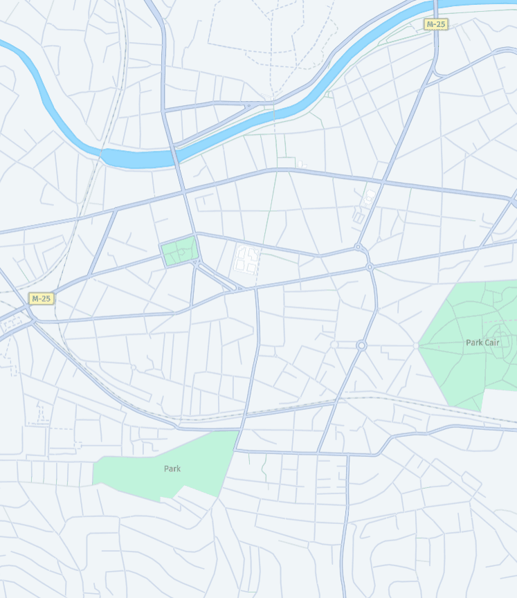 Map view showing nearby salons